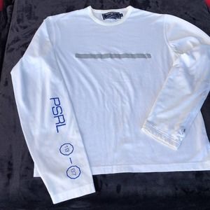 Polo sport long sleeve T-shirt some discoloration around collar. White. Men’s S